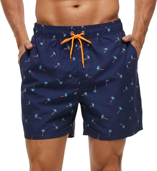 Men's Quick-Dry Swim Trunks with Pockets