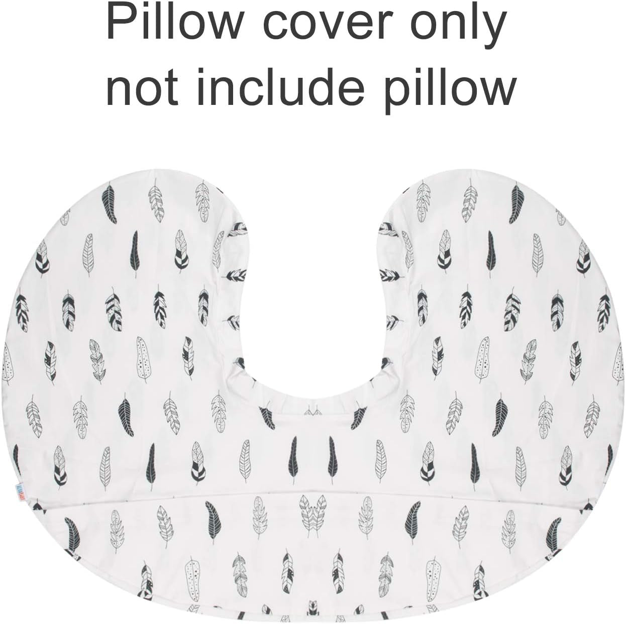 Nursing Pillow Cover Slipcover,Soft and Comfortable,Feathers Design,Maternity Breastfeeding Newborn Infant Feeding Cushion Cover ZT01