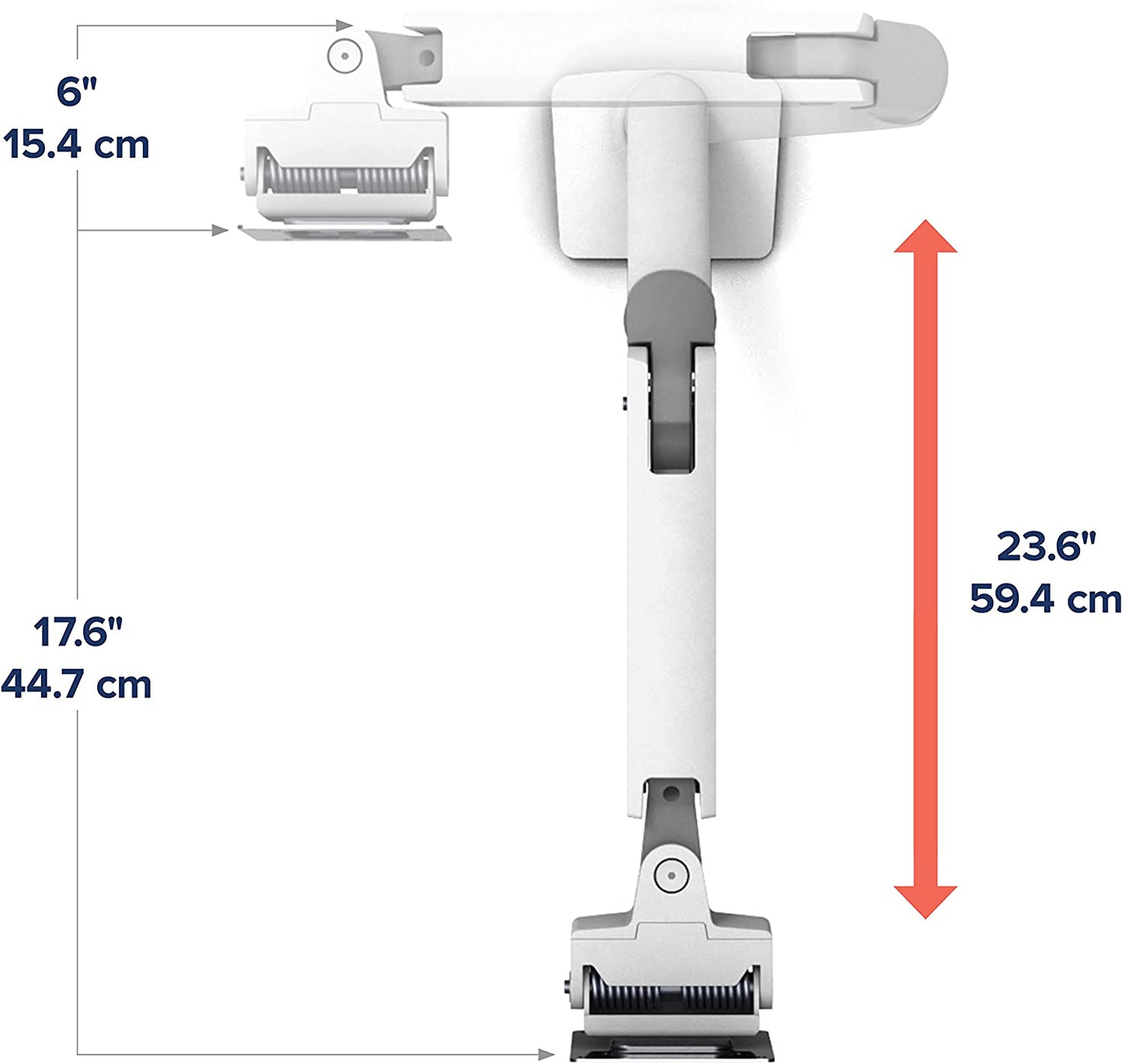 – HX HD Premium Heavy Duty Gaming Monitor Arm, Single Monitor Desk Mount – for 1000R Curved Ultrawide Monitors up to 49 Inches, 28 to 42 Lbs, VESA 75X75Mm or 100X100Mm – HD Pivot, White