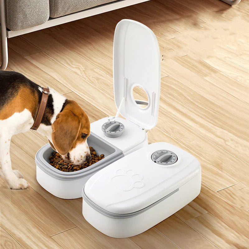 Smart Automatic Pet Feeder with Timer and Stainless Steel Bowl for Cats and Dogs