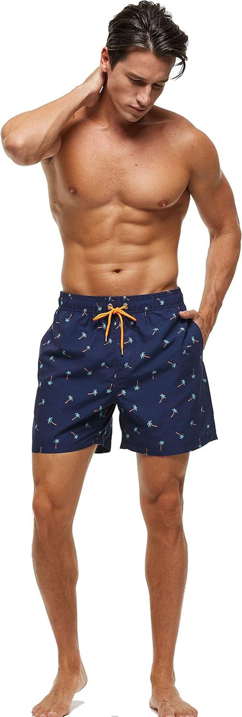 Men's Quick-Dry Swim Trunks with Pockets