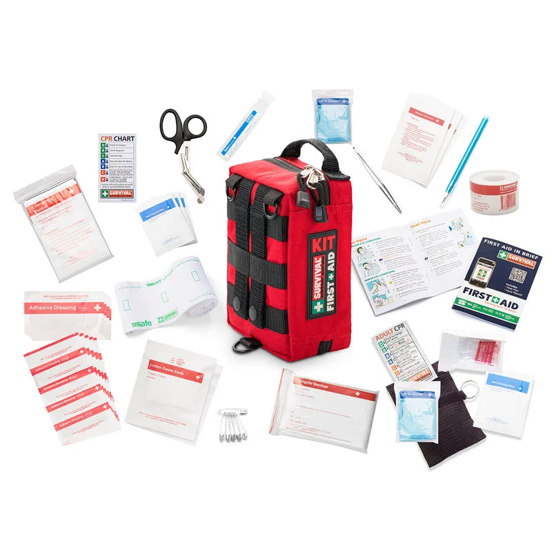 Premium Waterproof First Aid Kit for Outdoor Adventures and Emergency Readiness