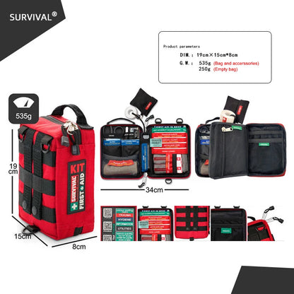 Premium Waterproof First Aid Kit for Outdoor Adventures and Emergency Readiness