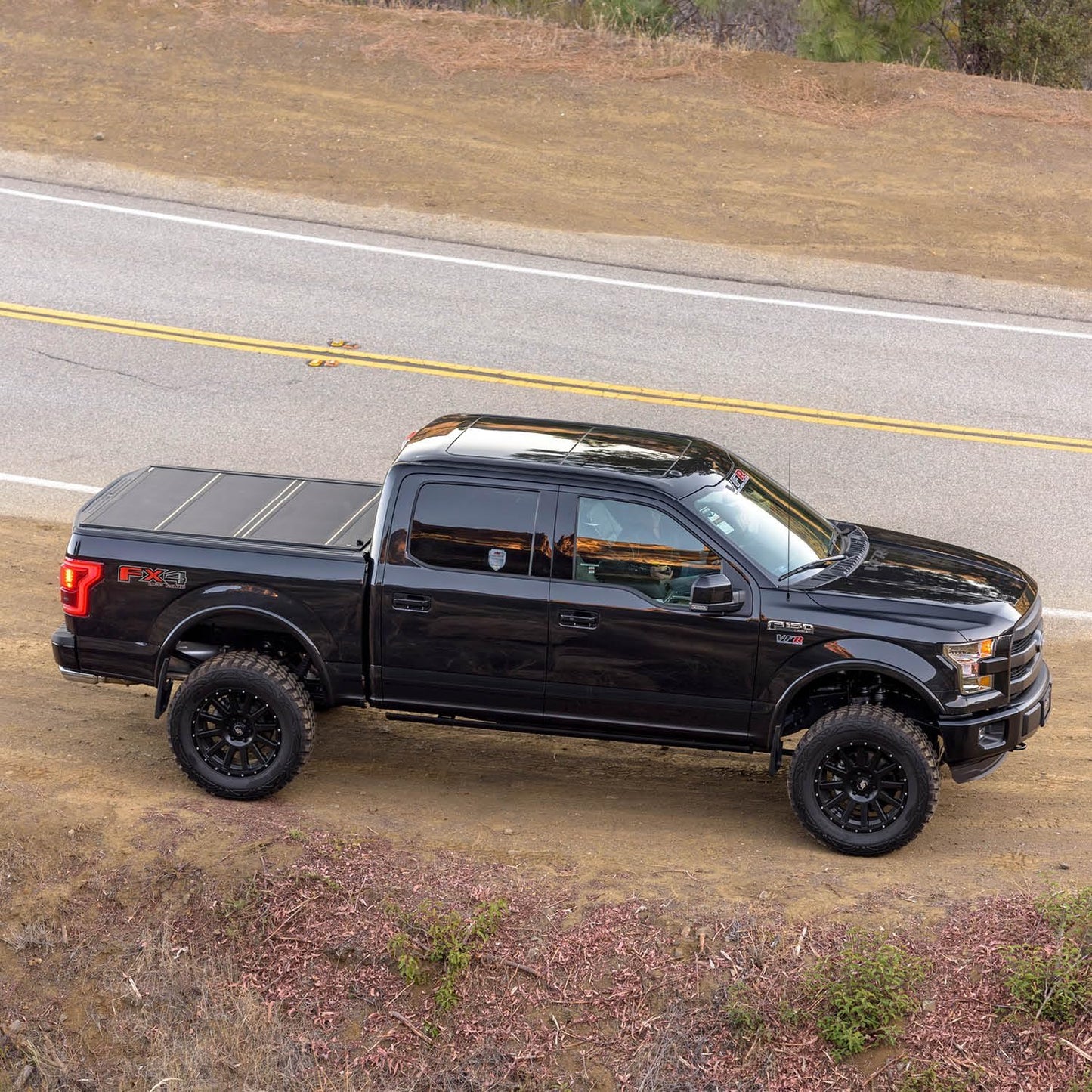 flip MX4 Hard Folding Truck Bed Tonneau Cover | 448329 | Fits 2015-2020 Ford F-150 5' 7" Bed (67.1")