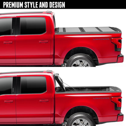 flip MX4 Hard Folding Truck Bed Tonneau Cover | 448329 | Fits 2015-2020 Ford F-150 5' 7" Bed (67.1")